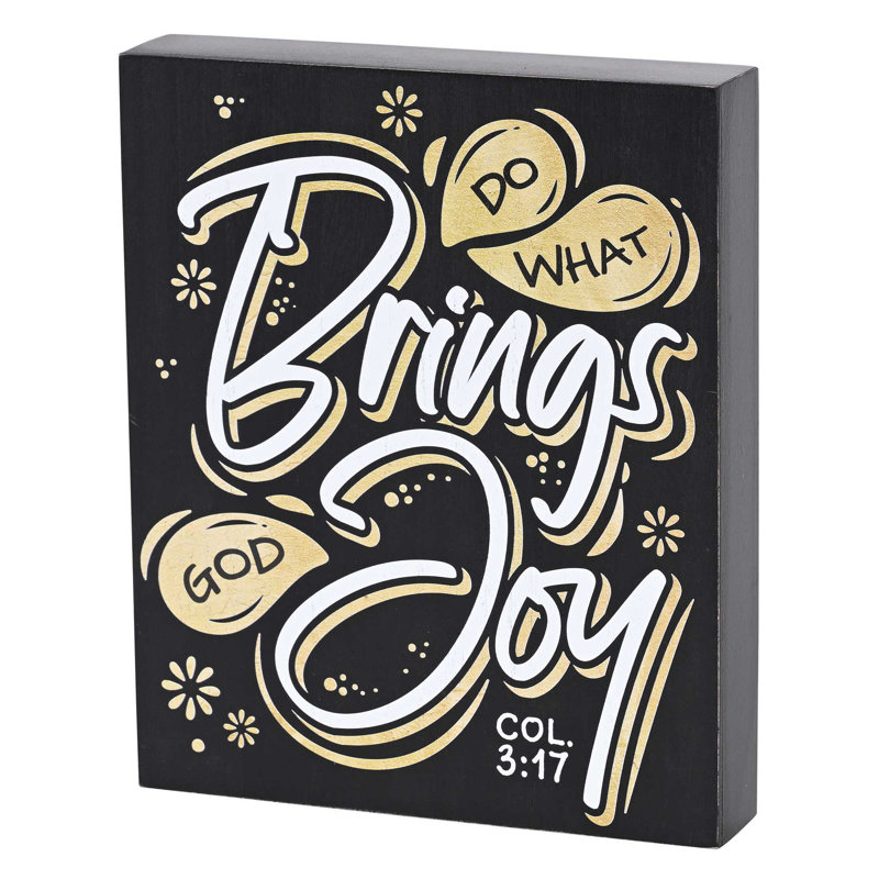 Tabletop Plaque Do What Brings God Joy