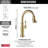 Delta Cassidy Gold Kitchen Faucet, Kitchen Faucets with Pull Down Sprayer, Kitchen Sink Faucet, Gold Faucet for Kitchen Sink with Magnetic Docking, Lumicoat Champagne Bronze-50567592