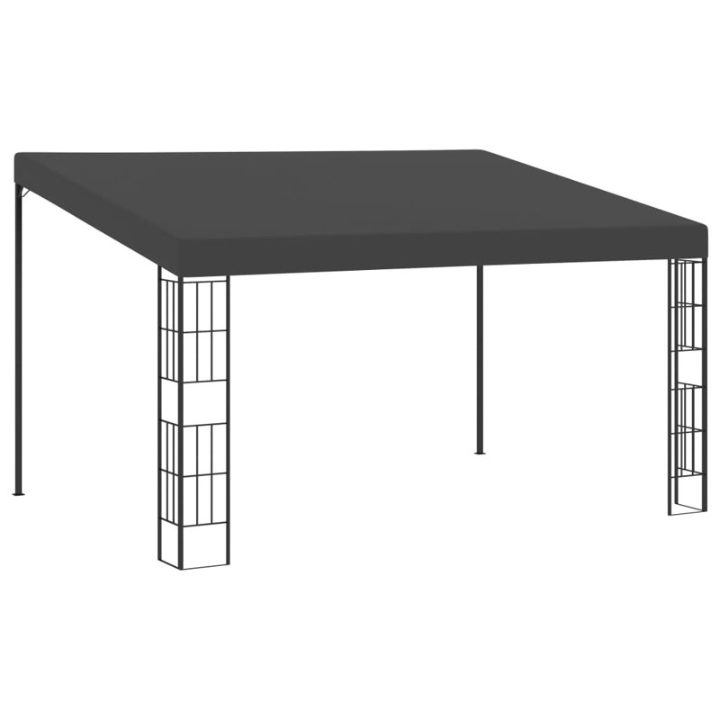 Mttler 118" x 157.5" Steel Patio Gazebo, Anthracite