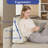 Velvet(100% Cotton) Sofa Back Support Wedge Pillow Decorative Bed Throw Pillow, White Compression-118027123