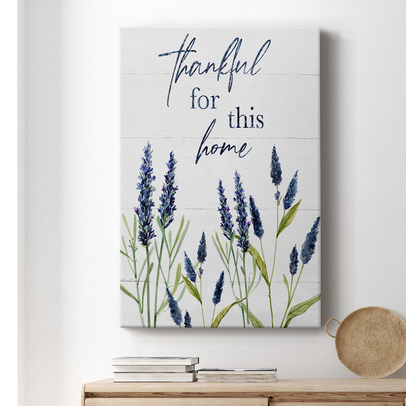 «Thankful for This Home», reproduction sur toile tendue, H 36 po x l 24 po x P 1,5 po