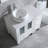 Mane 36.6'' Single Bathroom Vanity Set with Mirror and Sink-1552979006
