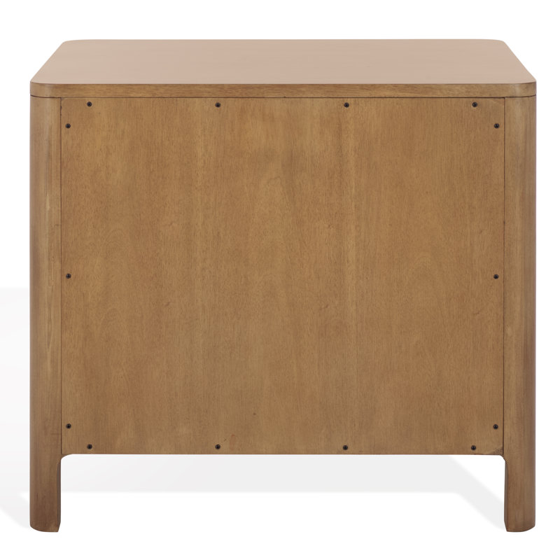 Abbiava 1 Drawer Wood Nightstand, Natural
