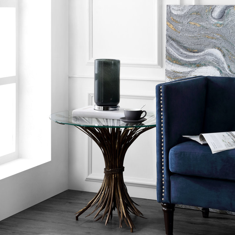 Lampe de table 11 po Mahaffie, gris, gris