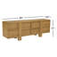 Commode 8 tiroirs Torleif - brun