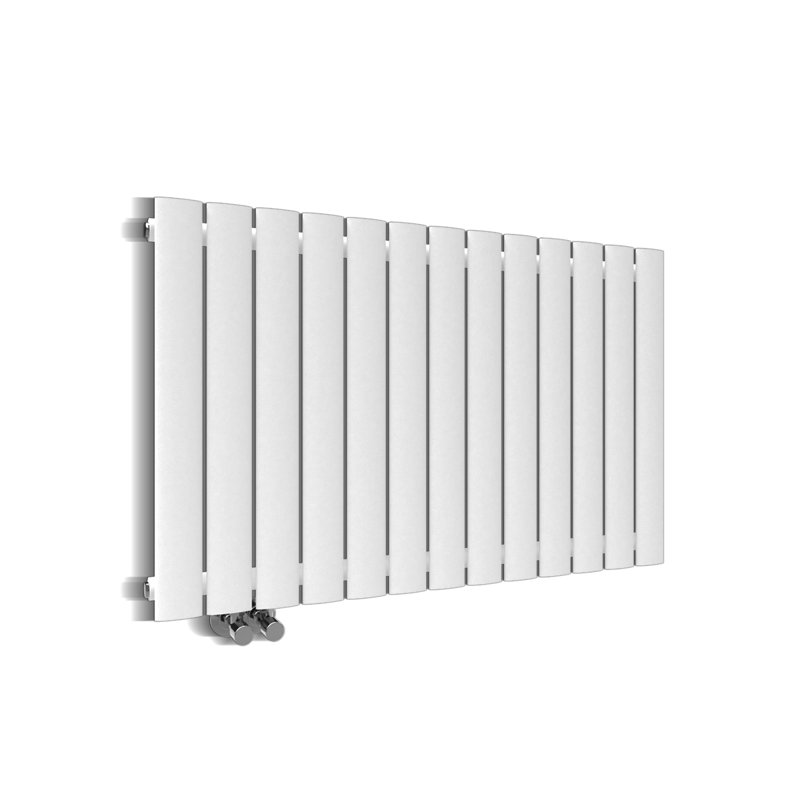 Reita Horizontal Designer Radiator, White, 63cm H x 100.1cm W x 5cm D