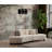 Cobert U-Shape Corner Sofa, Cream Color, 118.1 x 39.4 x 27.6 Inches | Frame: Beech Wood & Chipboard, 100% Polyester Fabric, 28 DNS Foam Back | Fixed Cushions, 2 Pillows Included, Stylish & Comfortable for Modern Living Rooms