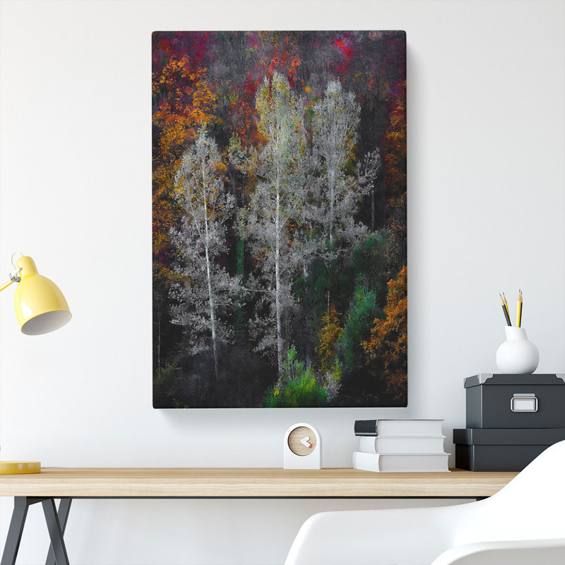 Autumn Trees In Switzerland - Wrapped Canvas, 50cm H x 35cm W x 3cm D