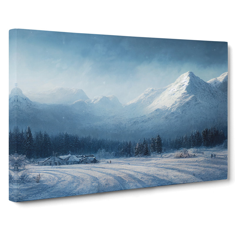 View Of Winter Mountains Vol.3 - Wrapped Canvas, 35cm H x 50cm W x 3cm D