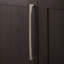 Poignée à poignée Crest Collection - Poignée d'armoire centrale à centrale de 12 po en nickel satiné - Quincaillerie de style Mid-Century moderne pour tiroirs et armoires-91078177-116641573