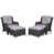 Brown Frame/Gray Cushion