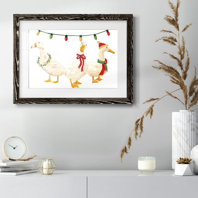 Merry Quackmas I Framed On Paper Print