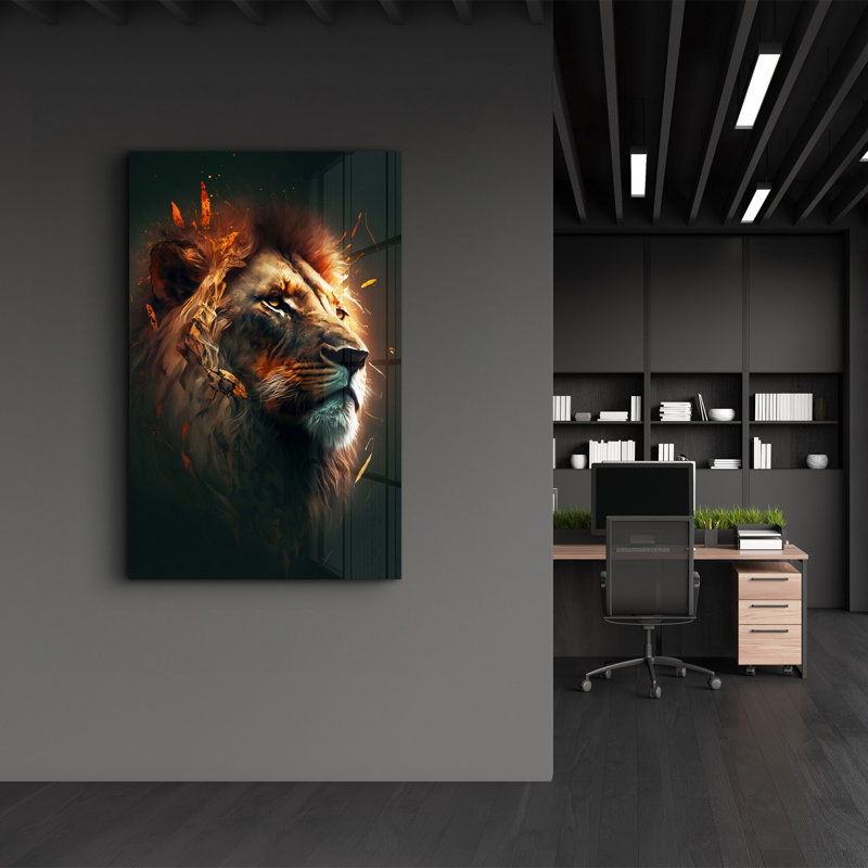 Elegant Tempered Glass Wall Art Painting, 13.8 x 21.7 inches | 100% Tempered Glass, Thickness: 0.16 inches | UV Printed for Vibrant Colors | Perfect for Home Decor, Living Room, & Office Spaces