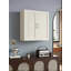 Armoire murale à double porte 30 po en bois massif blanc avec 2 tablettes réglables prêtes à assembler pour la cuisine, la salle de bain, la buanderie et le garage (l 30 po x P 12 po x H 30 po)-230025869