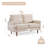Natifah Fabric 57.1'' Reception Loveseat