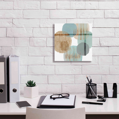 «Teal Harmony II» par Flora Kouta, impression sur toile giclée sur toile