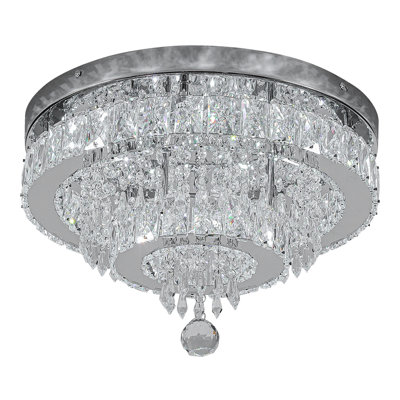 Crystal Semi Flush Mount