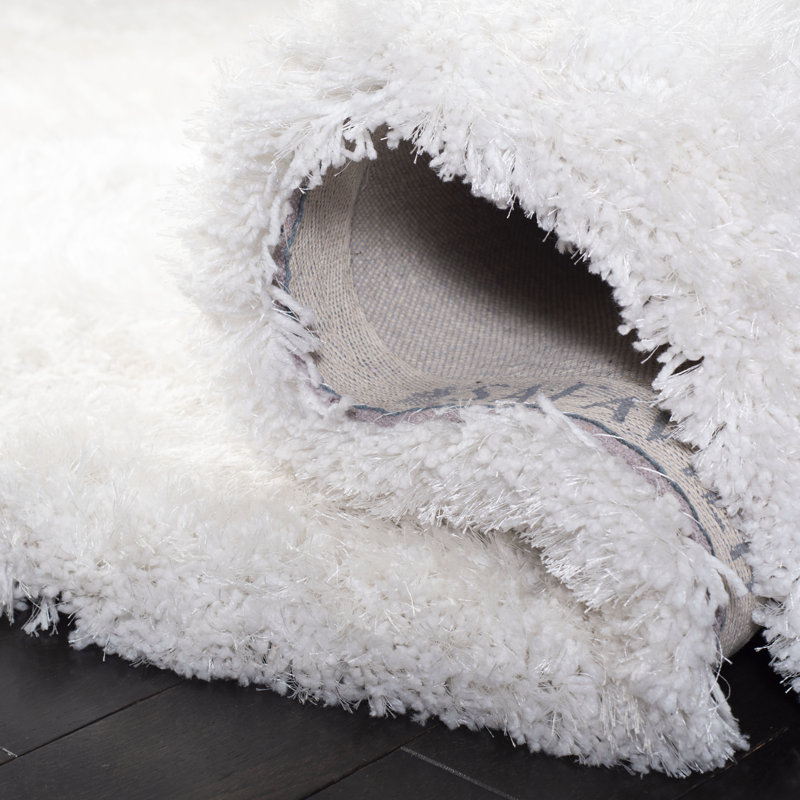 Mattice Shag Hand Tufted Performance Solid Color Rug, Rectangle 3' x 5'