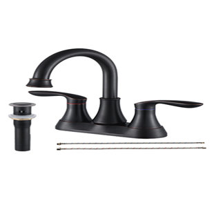 Widespread 2-handle Bathroom Faucet with Drain Assembly