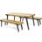 1 DINING TABLE+2 DINING BENCHES