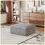 Ensemble modulaire gris avec repose-pieds modulaire et repose-pieds, meubles de remplacement / additionnels pour le salon