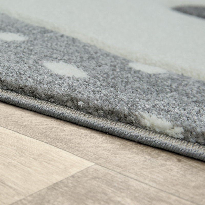 Finchamp Pink/Grey/White Rug, Rectangle 160 x 230cm