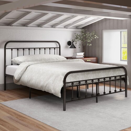 Rosalind Wheeler Mcdowell Metal Spindle Bed & Reviews | Wayfair