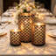 Bronze Hurricane Pillar Candleholder