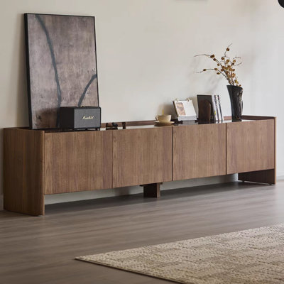 High-end solid wood simple storage TV cabinet