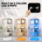 Display Cabinet with Glass Doors, 4-Tier Curio Cabinet&Bookcase with 3 Colour Light for Collectibles