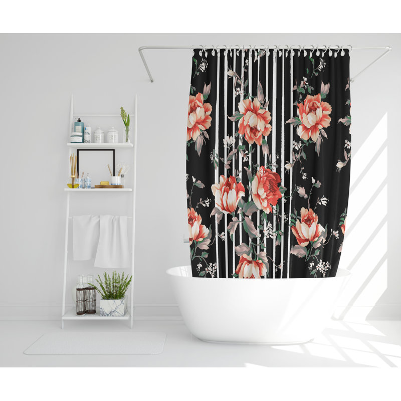 Riem Polyester Shower Curtain Set, 177cm H x 177cm W