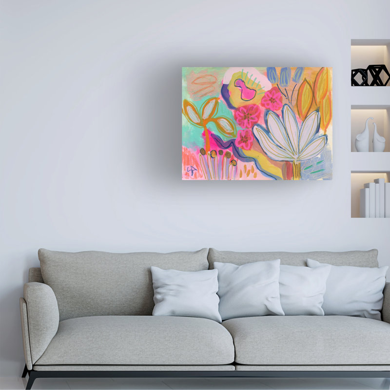 Art mural sur toile tendue - «Mindys Friend» de Suzanne Allard pour décoration de salon, de chambre à coucher ou de bureau - 35 x 47