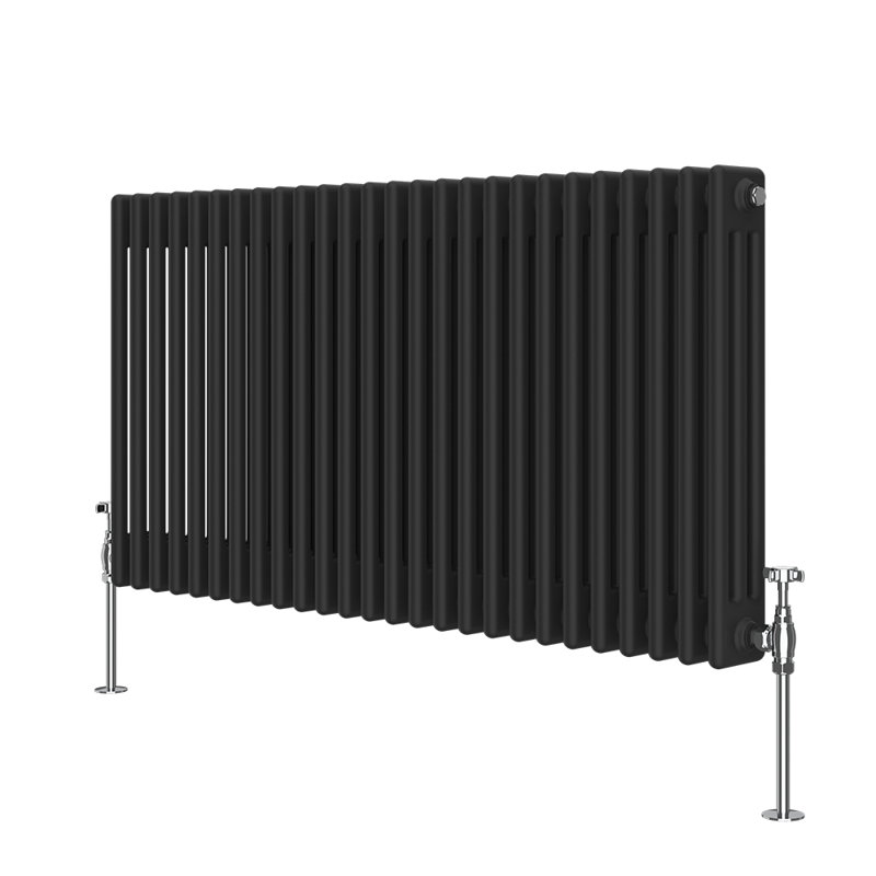 Dyson Horizontal Traditional Column Radiator Black, 60cm H x 119.2cm W x 10cm D
