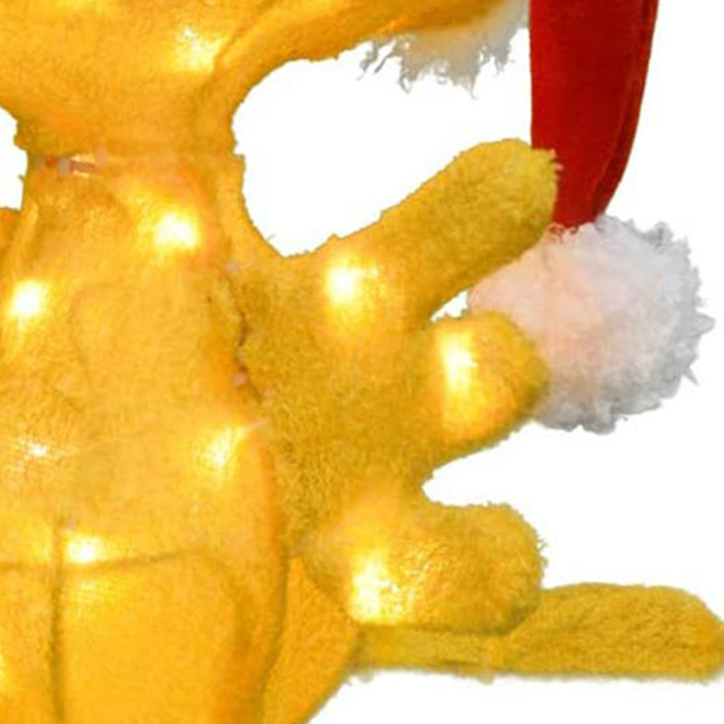 Product - Décoration de Noël pré-éclairée en forme de chapeau de père Noël Woodin Peanuts 22 po