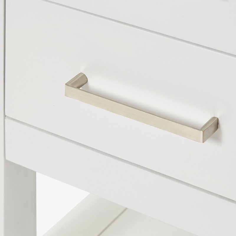 Meuble-lavabo simple 48 po ARIEL Moille, Blanc, Rectangular