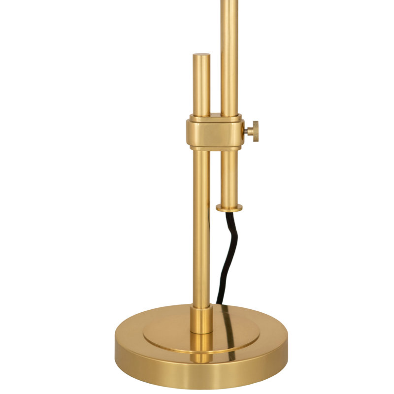 Elliott Table Lamp, Cotton/Cotton Blend, Brass