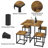 4 - Person Trestle Dining Set-1916971043-1916971044