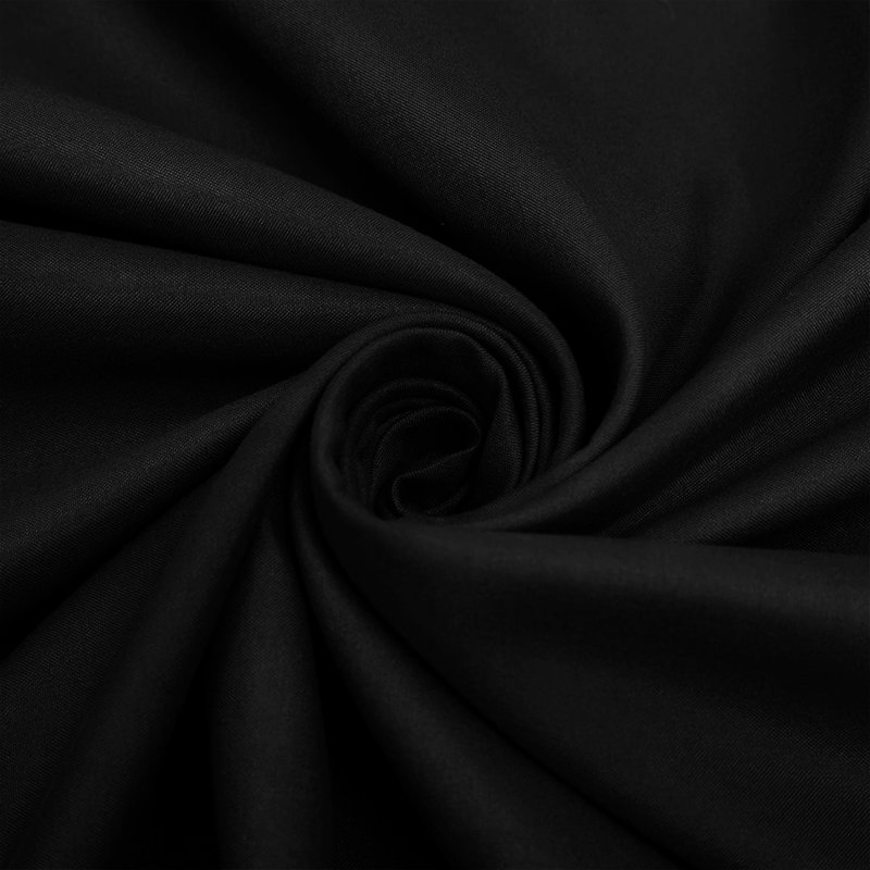 Super Soft Microfiber Fitted Sheet – 25cm Deep Pocket, Brushed Finish, Double (4'6), Black