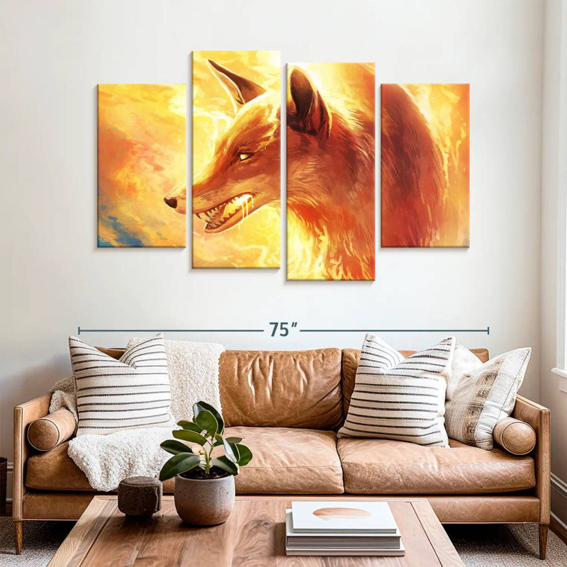 Brampt Fire Fox, 42" H x 68" W