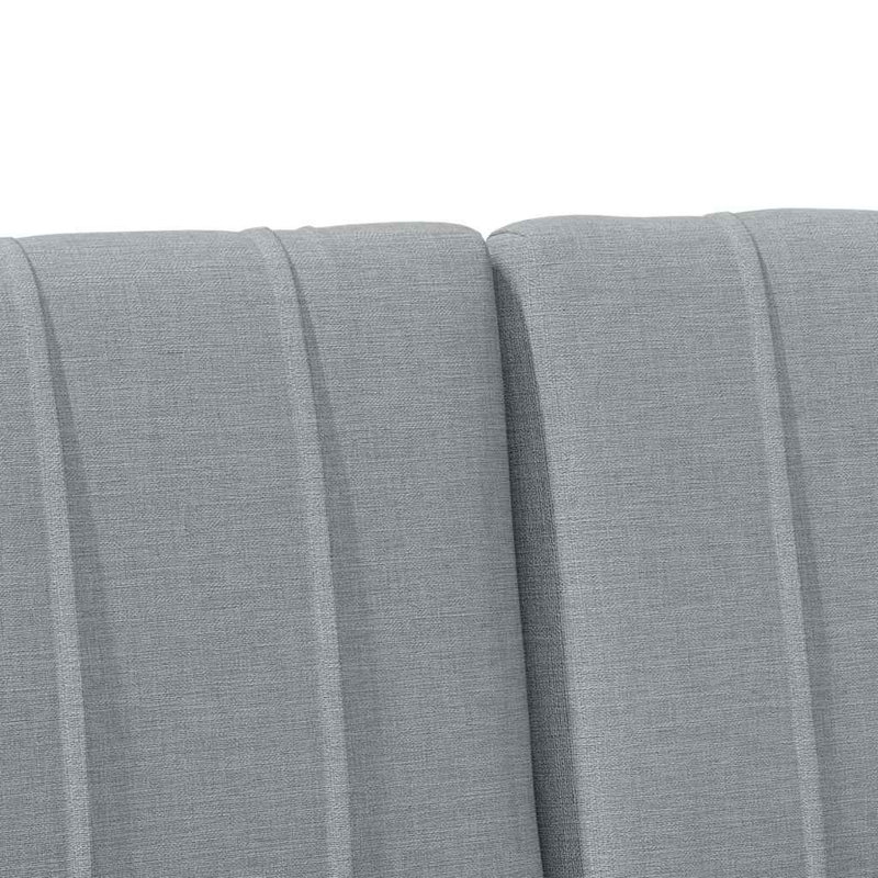 Solid Wood Headboard, UK King - DE 150 x 200 cm, Light Grey, White