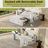 Queen Size Daybed With Removable Desk, Storage Drawers & Hydraulic Side Table-956992481-956992495