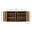 Buffet avec portes de grange