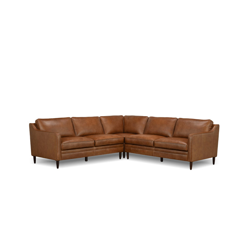 Ashtabula 3-Pieces Leather Sectional Sofa