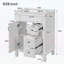 Meuble-lavabo 24 po avec lavabo, conception compacte, 2 tiroirs, tablette réglable, idéal pour les petits espaces-1621288651