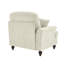 Canapé en chenille LSF avec 1 coussin - blanc beige