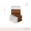 Marble & Acacia Coaster Set