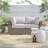 Elegant Fully Assembled 66'' Wide Outdoor Wicker Loveseat With Plush Cushions – Perfect For Cozy Gatherings