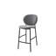 Inès Upholstered Stool with Metal Frame-1511485502