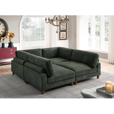 Southern Home Furnishings 3 - Piece Upholstered Sectional