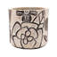 Avanna 4 Grey Sand And Cement Planters, Brown Botanical Patterns, Bohemian Room Decor Planter , Traits, Interior